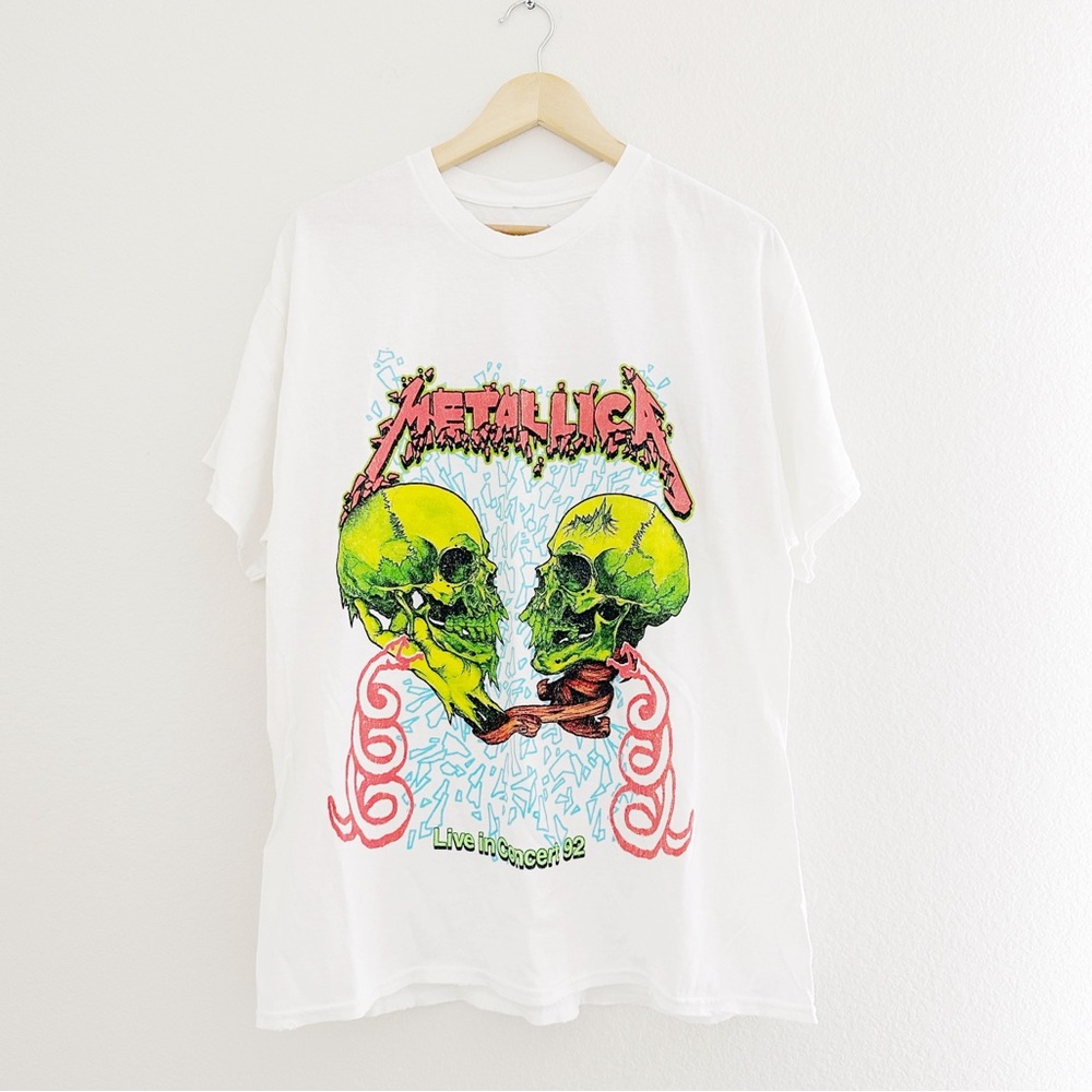 NEW Metallica Live in 92” Oversized Graphic Tee